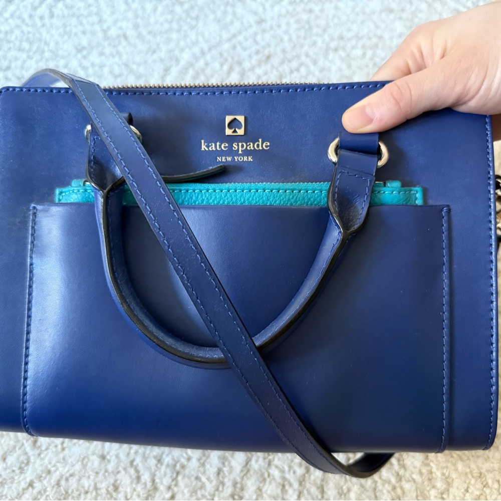 Kate Spade blue crossbody/handheld purse bag